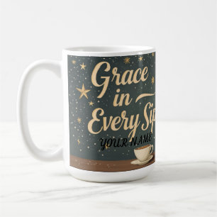 Taza De Café Gracia En Cada Sorbo 2 (color)