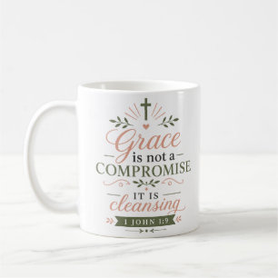 Taza De Café Gracia No Compromiso Es Purificante Cita Bíblica