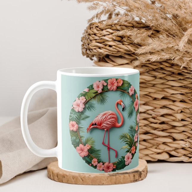 Taza De Café Gracia tropical Balancing Flamingo (Subido por el creador)
