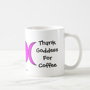 Taza De Café Gracias a la diosa por el café - una peluca/taza d