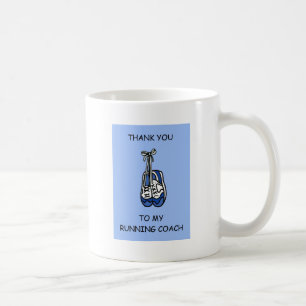 Taza De Café Gracias al entrenador de carreras masculino