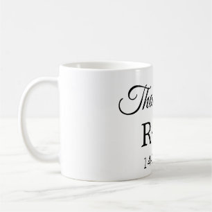Taza De Café Gracias añadir letra inicial del nombre de la pare