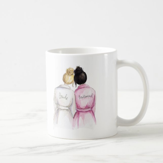 Taza De Café Gracias bollo rubio de Bk de la novia del bollo (Derecha)