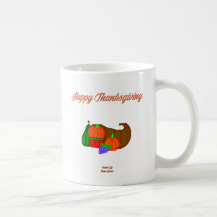 Taza De Café Gracias Cornucopia Coffee Mug