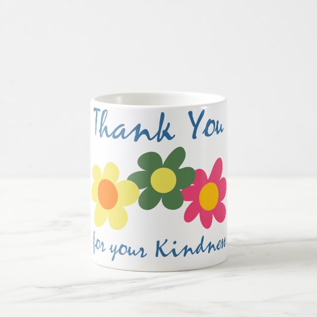 Taza De Café Gracias Daisies Mug (Centro)