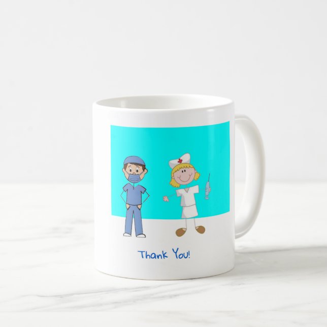 Taza De Café Gracias enfermera (Anverso derecho)