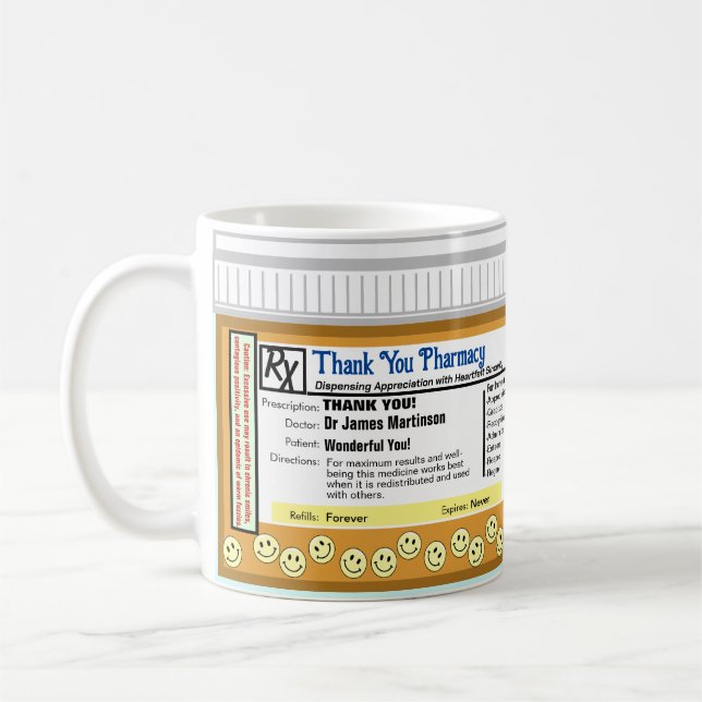 Taza De Café Gracias Farmacia (Izquierda)