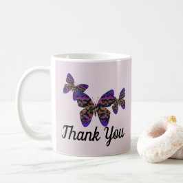 Taza De Café Gracias Hermosas Mariposas, Apreciación Viviente