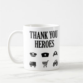 Taza De Café Gracias Héroes | Primeras respuestas