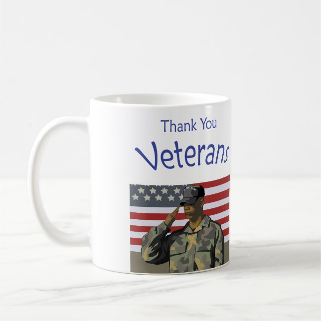 Taza De Café Gracias los veteranos (Izquierda)
