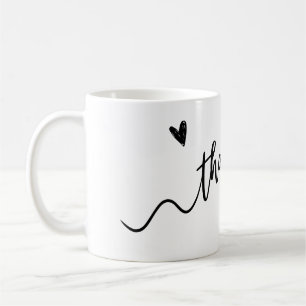 Taza De Café Gracias Mug-A toque de gratitud con cada sip