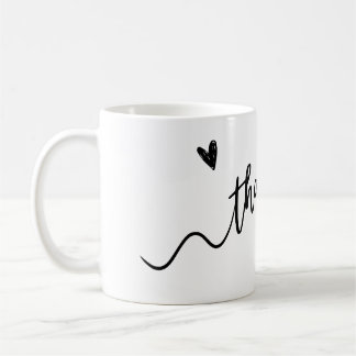Taza De Café Gracias Mug-A toque de gratitud con cada sip