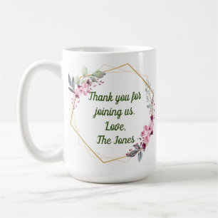 Taza De Café Gracias Mug, Mug Gift, Bodas Favoras