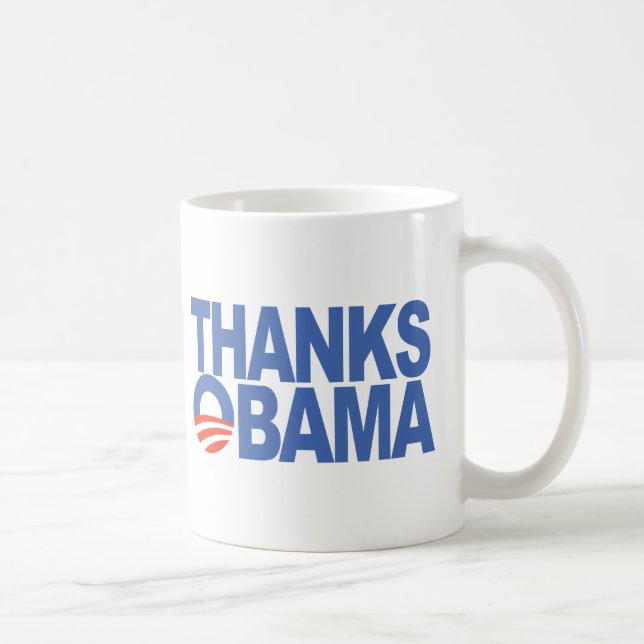 Taza De Café Gracias Obama (Derecha)