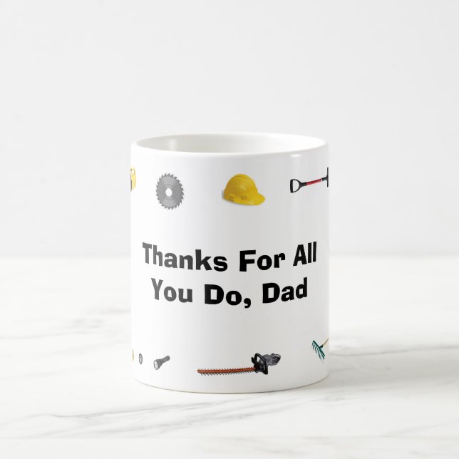 Taza De Café Gracias papá Mug (Centro)
