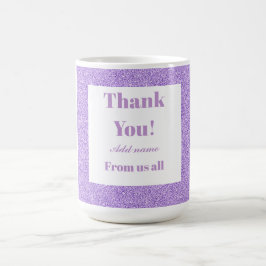 Taza De Café Gracias personalizados de todos nosotros mug