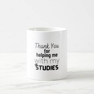 Taza De Café Gracias por ayudarme con mis estudios