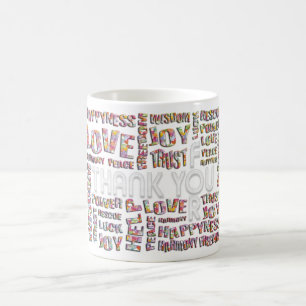 Taza De Café Gracias Por... Corazones