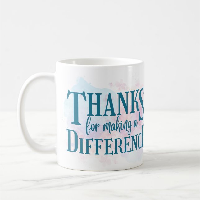 Taza De Café Gracias por hacer la diferencia (Izquierda)