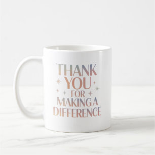 Taza De Café Gracias por Hacer una Diferencia