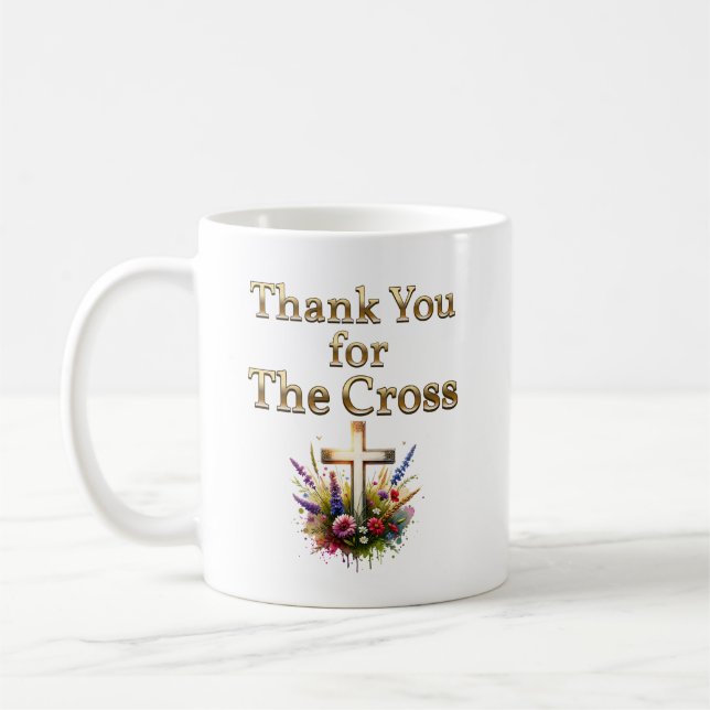 Taza De Café Gracias por la cruz (Izquierda)