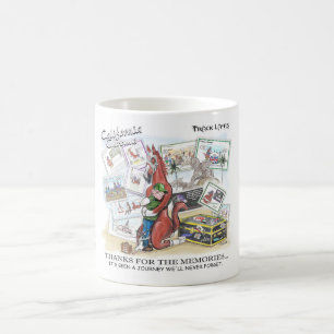 TAZA DE CAFÉ GRACIAS POR LOS RECUERDOS - CROMO DE CALIFORNIA