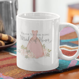 Taza De Café Gracias por ser mi empleada de honor Rubor Pink