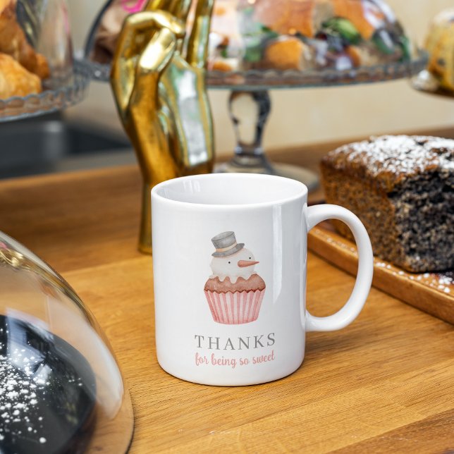 Taza De Café Gracias Por Ser Tan Dulce Pastel De Snowman (Subido por el creador)