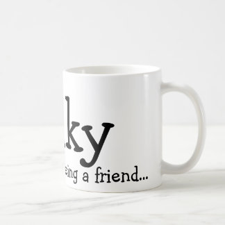 Taza De Café Gracias por ser un amigo…, Wilky