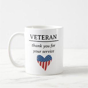 Taza De Café Gracias Por Sus Veteranos De Servicio