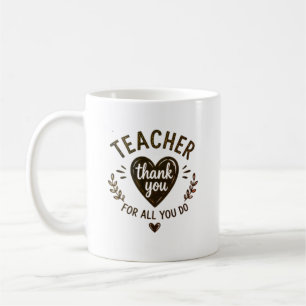 Taza De Café Gracias por Todo Lo Que Hace Personalizado