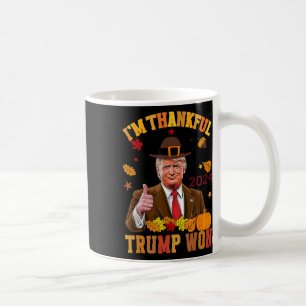 Taza De Café Gracias por Trump, gané 2