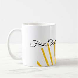 Taza De Café gracias por venir agregar nombre mensaje de texto