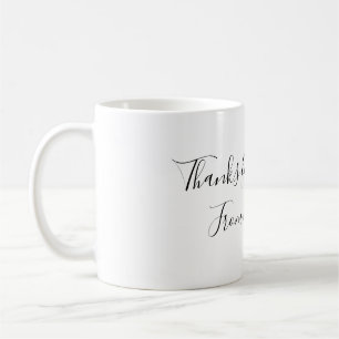 Taza De Café gracias por venir agregar nombre mensaje de texto