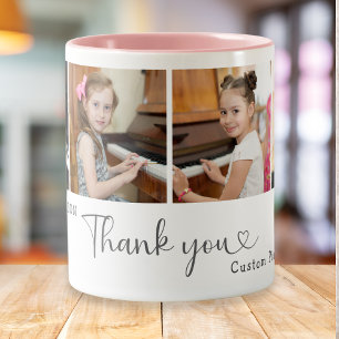 Taza De Café Gracias Profesor de Música 4 Foto Moderna 