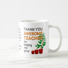 Taza De Café Gracias Profesor Impresionante