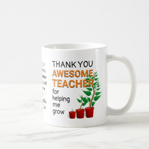 Taza De Café Gracias Profesor Impresionante
