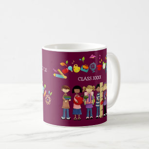 Taza De Café Gracias, Profesor. Regalo de nombre personalizado