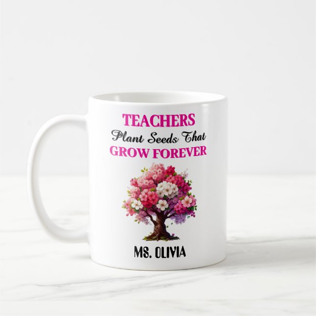 Taza De Café Gracias profesor - Regalo motivacional para profes (Izquierda)