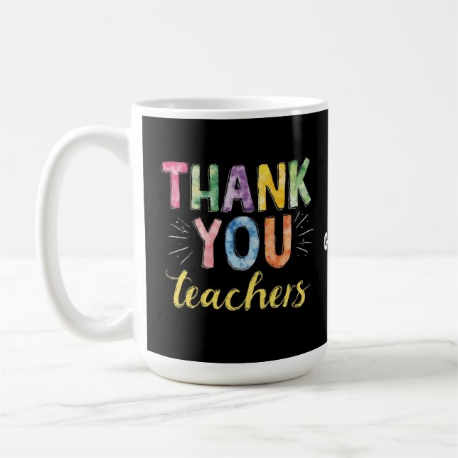 Taza De Café Gracias profesores y estudiantes regalo de graduac (Izquierda)