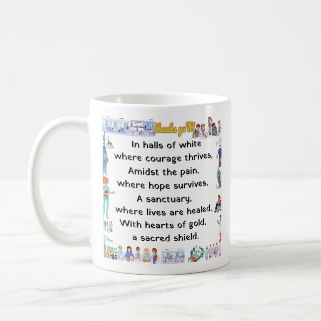Taza De Café Gracias, queridos ángeles. (Izquierda)