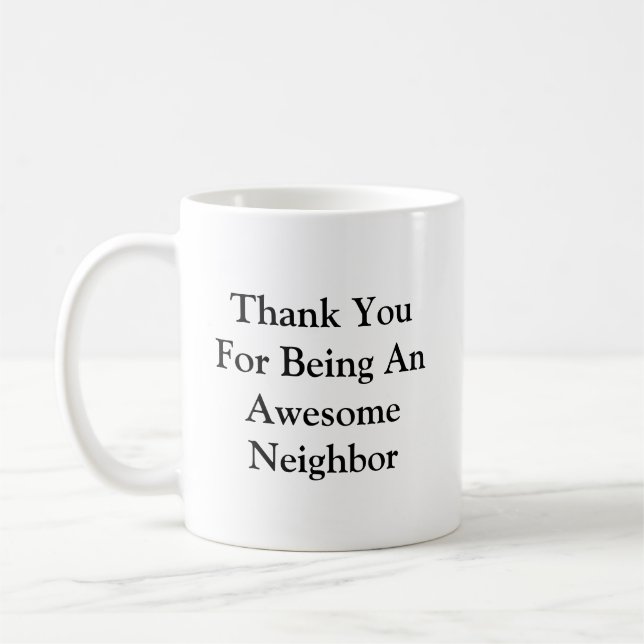 Taza De Café Gracias Vecino Increíble (Izquierda)