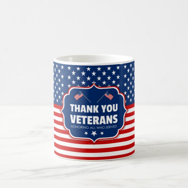 Taza De Café Gracias Veteranos (Centro)