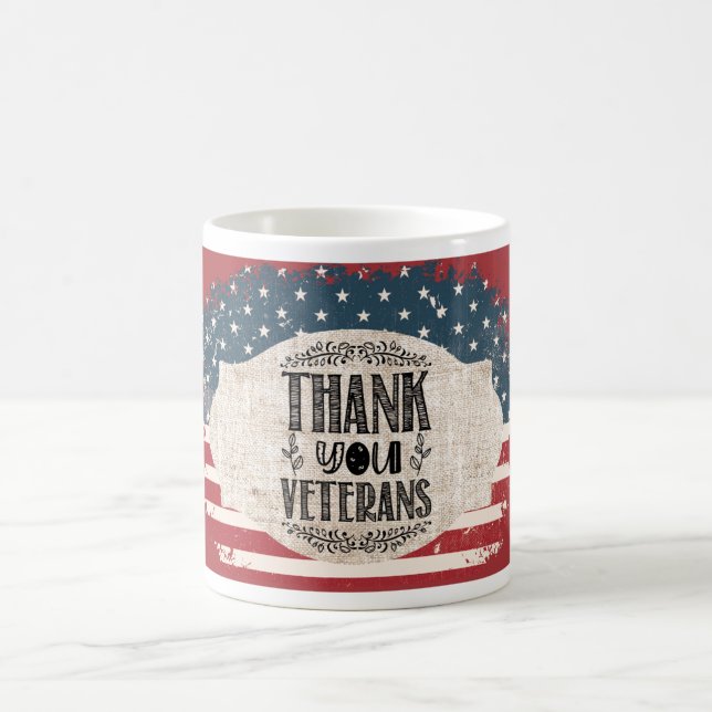 Taza De Café Gracias Veteranos Coffee Mug (Centro)