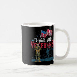 Taza De Café Gracias Veteranos Memor de Soldado Patriótico Band