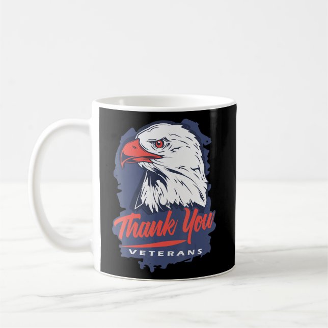 Taza De Café Gracias Veteranos Por Los Patriotas Del Día De Los (Izquierda)