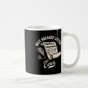Taza De Café Graciosa 4 de julio la mejor carta de ruptura de l
