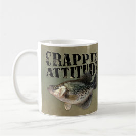 Taza De Café Graciosa Actitud De Pesca De Crappie