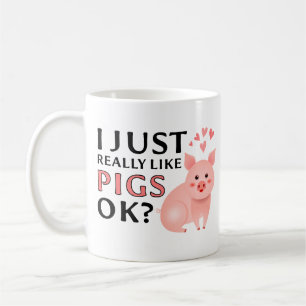 Taza De Café Graciosa apreciación del cerdo, me gustan mucho lo