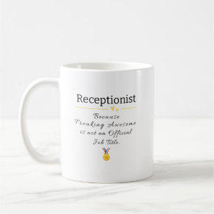 Taza De Café Graciosa Apreciación Recepcionista